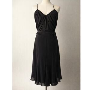 Club Monaco Black Spaghetti Strap Low Back Dress Size 0